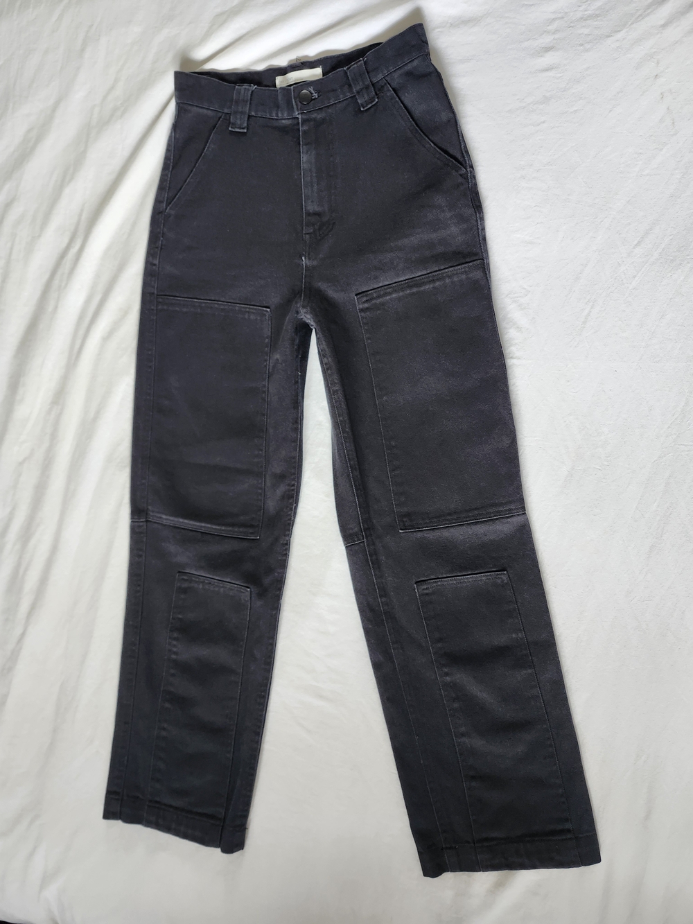 OAK + FORT Black Cargo Patchwork Trousers